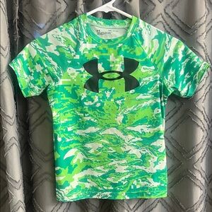 Under Armour Neon Green Camo Performance Tee